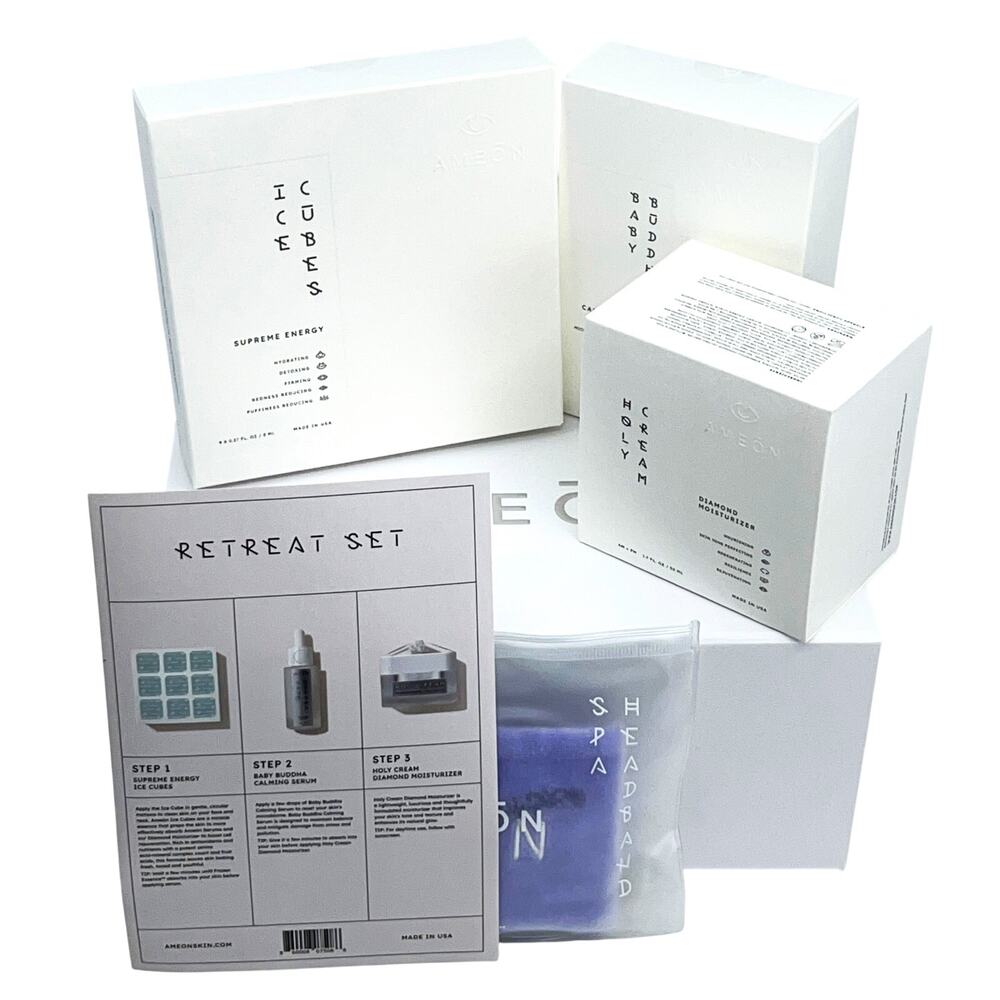 SALE AMEON Retreat Skin Care Set NIB Gift Box $255 Value Exp 2027